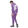 Purple Skeleton Print Oversized Combo Tracksuit