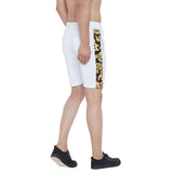 White Venetian Scuba Shorts Shorts - Fugazee