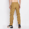 Khaki Gathered Relaxed Fit Trackpants