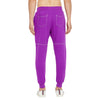 Purple Contrast Stich Relaxed Fit Joggers