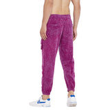 Magenta Washed Oversized Cargo Trackpants Trackpants Fugazee 