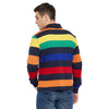 Multi Coloured Stripe Long-sleeve Polo Neck Tee