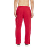 Red Flared Snap Button Trackpants
