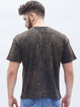 Faith Bleach Washed Graphic Oversized Tshirt