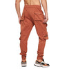 Rust Zipped Cargo Pocket  Trackpant