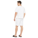 White Naruto Boxy Fit Tshirt and Shorts Clothing Set