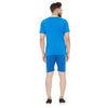 Electric Blue Reflective Taped Tshirt and Shorts Combo Suit