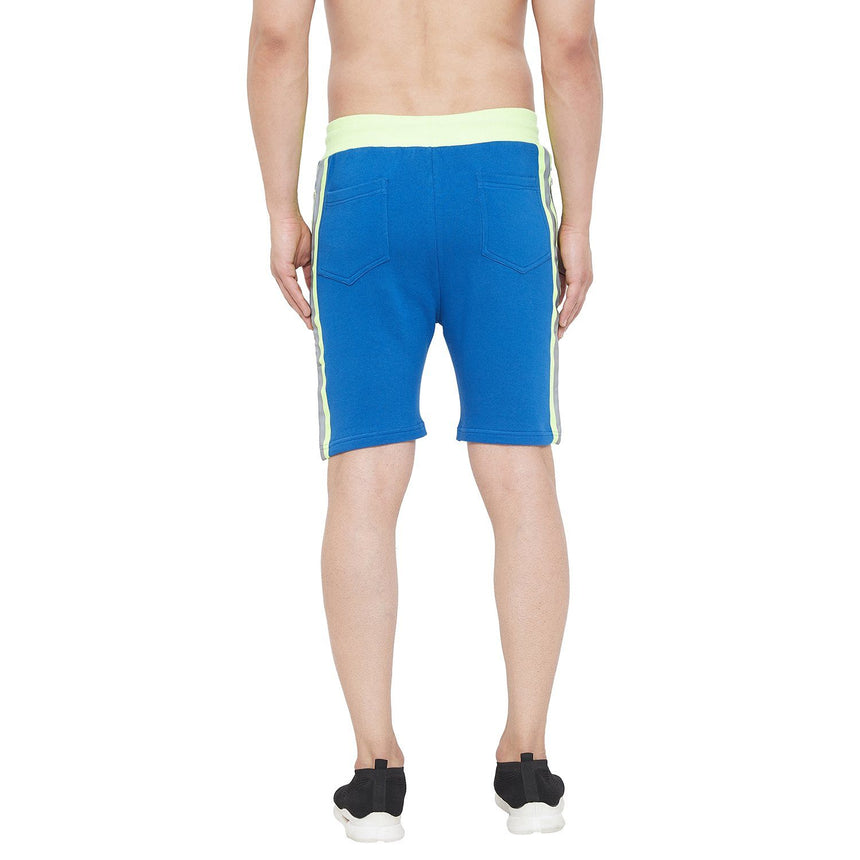 Electric Blue Reflective Taped Shorts