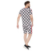 Cocacola Checkered Printed Tshirt and Shorts Combo Suit