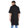 Black Oversized Unbalanced Polo Kurta