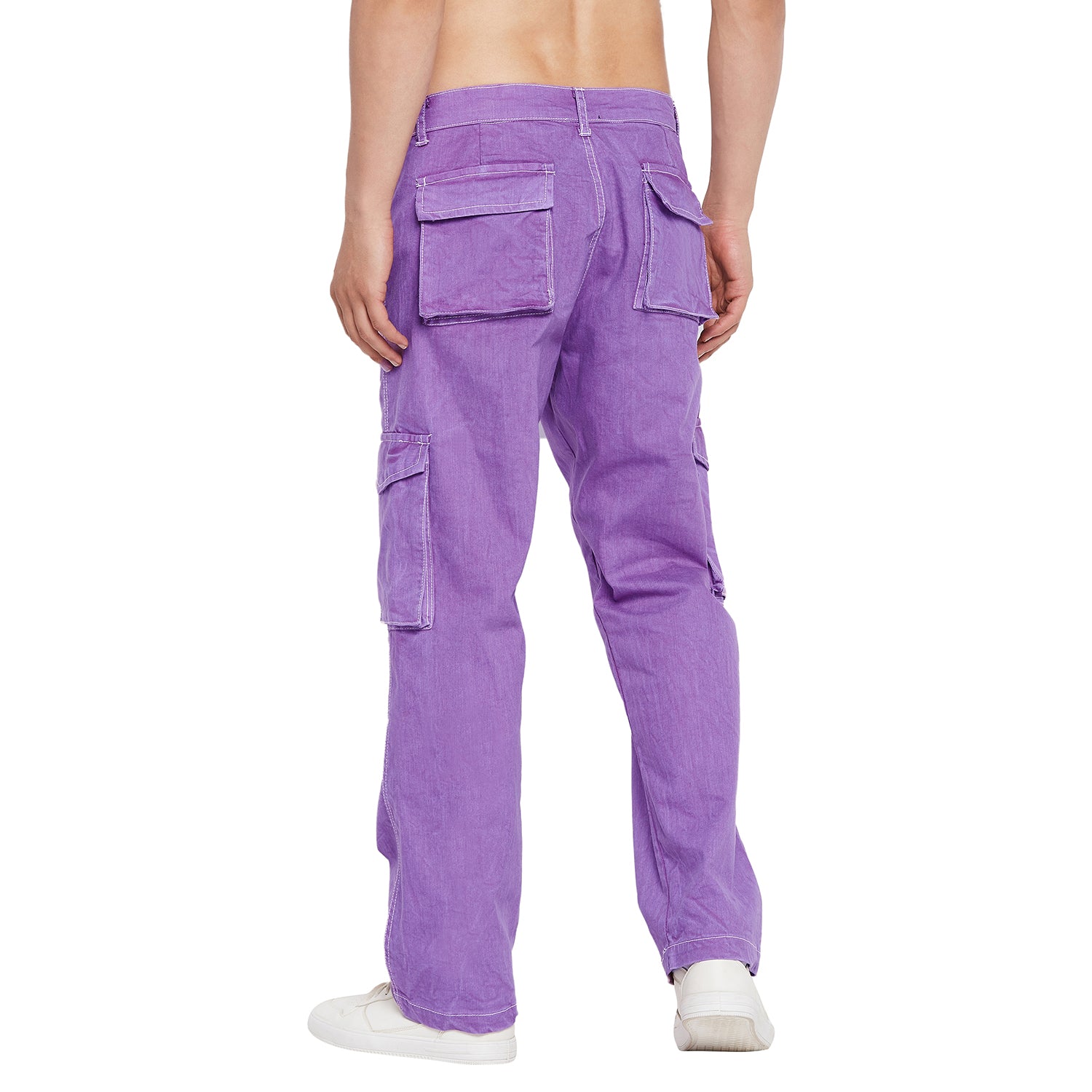 Designed Purple Cargo Style Pants SUPER 770