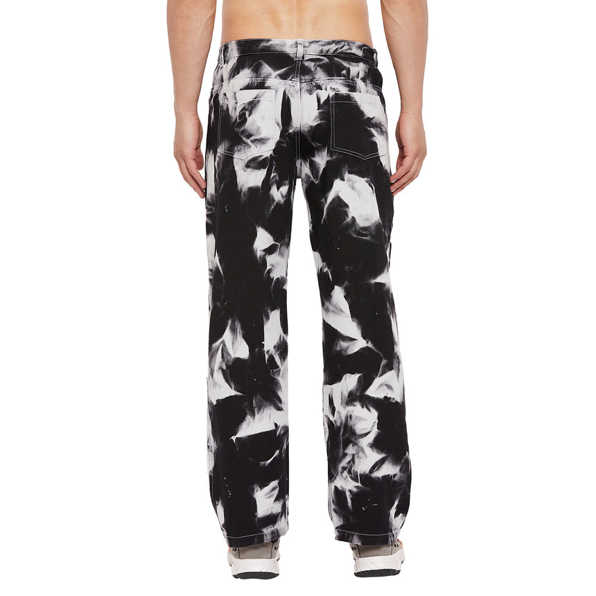 Smoke Tie-Dye Baggy Pants