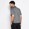 Charcoal Zipped Piping Shirt