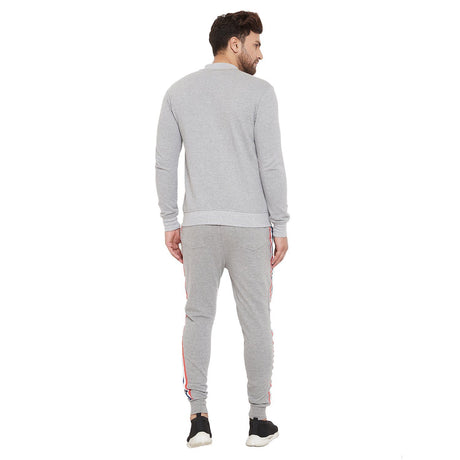 Heather Grey Taped Tracksuit