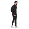 Black Patched Distressed Sweatshirt and Joggers Combo Suit Suits - Fugazee
