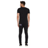Black Rainbow Reflective Patched Tshirt and Trackpants Combo Set