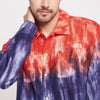 Blue & Red Ombre Dyed Shirt