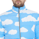 Cloud Print Quilted Jacket Jackets Fugazee 