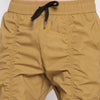 Khaki Gathered Relaxed Fit Trackpants