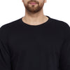 Black Embroidered Rose Patched Oversized Tracksuit