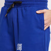 Royal Blue Cat Graphic Shorts