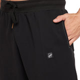 Black Oversized Contrast Stitch Trackpants Trackpants Fugazee 