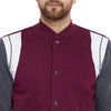 Maroon Varsity Bomber Jacket