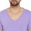 Plum V Neck Tee