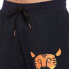 Navy Sleepy Tiger Graphic Relaxed Fit Trackpants