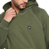 Olive Oversized Contrast Stitch Hooded Sweatshirt