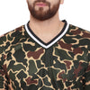 Camo Mesh BasketBall Tshirt and Shorts Combo Suit with Matching Mask