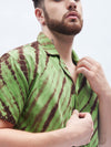 Green Tie Dye Cuban Shirt