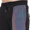 Black Rainbow Reflective Patched Trackpants