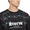Thunderstorm Oversized Graphic Tshirt & Cargo Trackpants Clothing Set