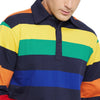 Multi Coloured Stripe Long-sleeve Polo Neck Tee