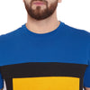 Electric Blue Cut & Sew Tshirt & Sweatpants Combo Suit Suits - Fugazee