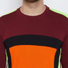 Wine Orange Cut And Sew Sweatshirt