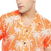 Orange Palms Cuban Shirt