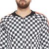 Checkered Print Taped Combo JogSuit Suits - Fugazee