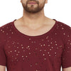 Crimsone Bulletholes Scoop Neck Tee