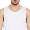 White Triangular Distressed Vest Vest - Fugazee