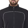 Black Scuba Reflective Sweatshirt and Sweatpants Combo Jogsuit Suits - Fugazee