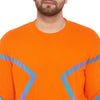 Orange Rainbow Reflective Taped Sweatshirt