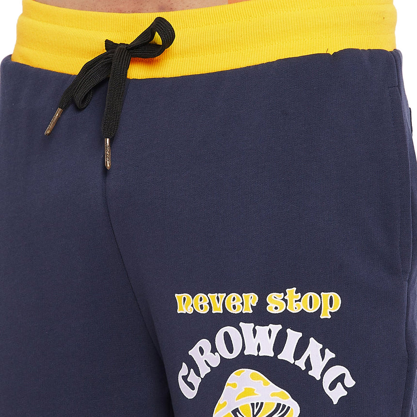NAVY GROW GRAPHIC RELAXED FIT SHORTS Shorts Fugazee 