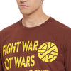 Brown & Yellow Oversized Wars Graphic Clothing Set