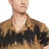 Brown Tie & Dye Cuban Shirt