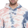 Rose Hues Tie Dye Oversized Combo Tracksuit