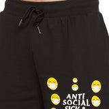 Anti Social Sick & Tired Club Oversized Shorts Shorts Fugazee 