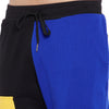 Black Multicoloured Cut Sew Sweatpants