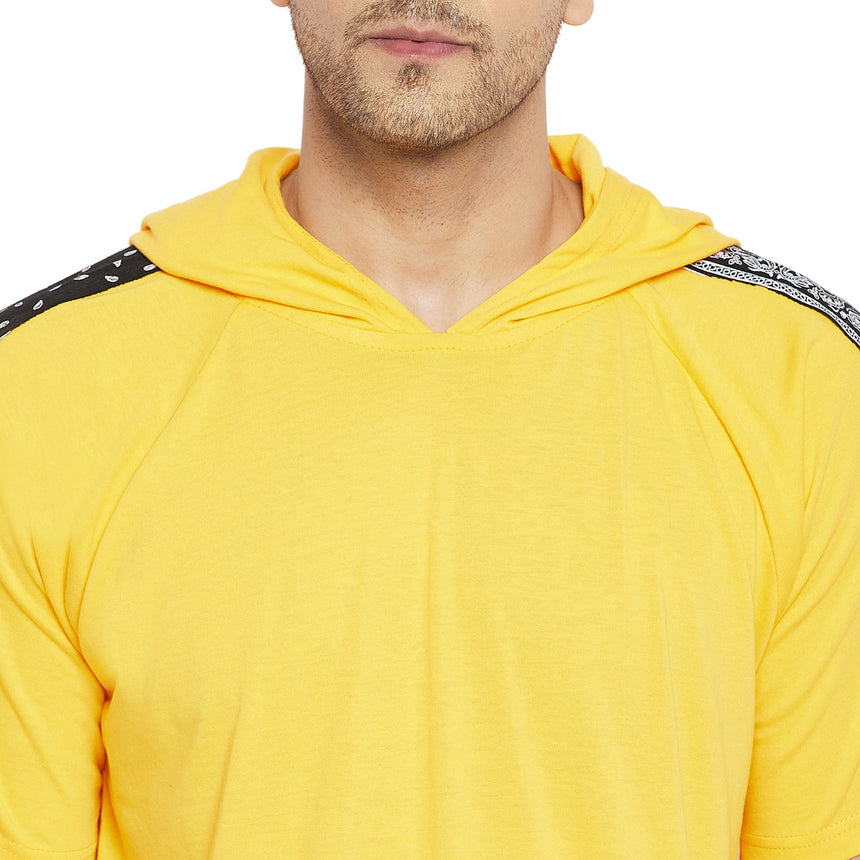 Lemon Oversized Paisely Hooded Tshirt T-shirts Fugazee 